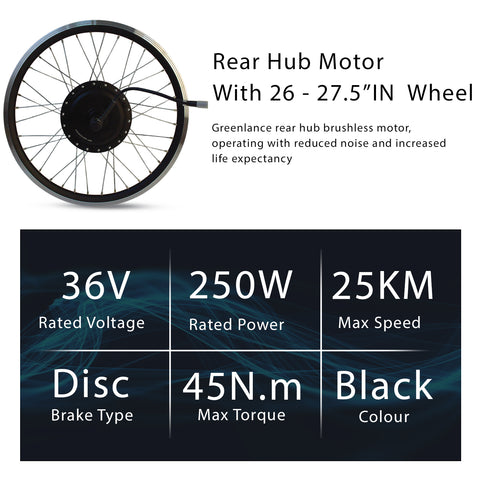 36V 250W Electric Bike Conversion Kit