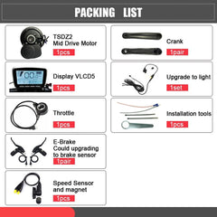 ToSeven DM02 250/350W - Mid Drive Conversion Kit