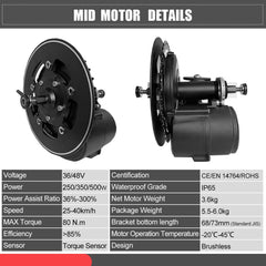 ToSeven DM02 250/350W - Mid Drive Conversion Kit