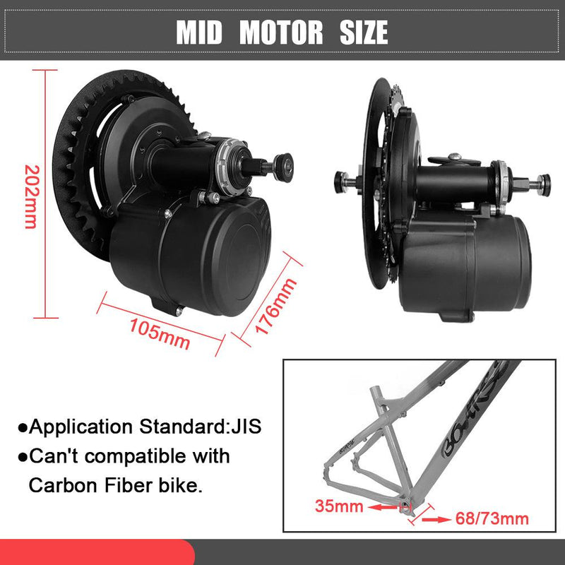 ToSeven DM02 250/350W - Mid Drive Conversion Kit